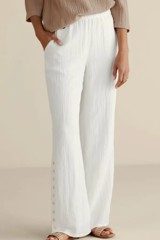 Oceo Gauze Wide-Leg Pants