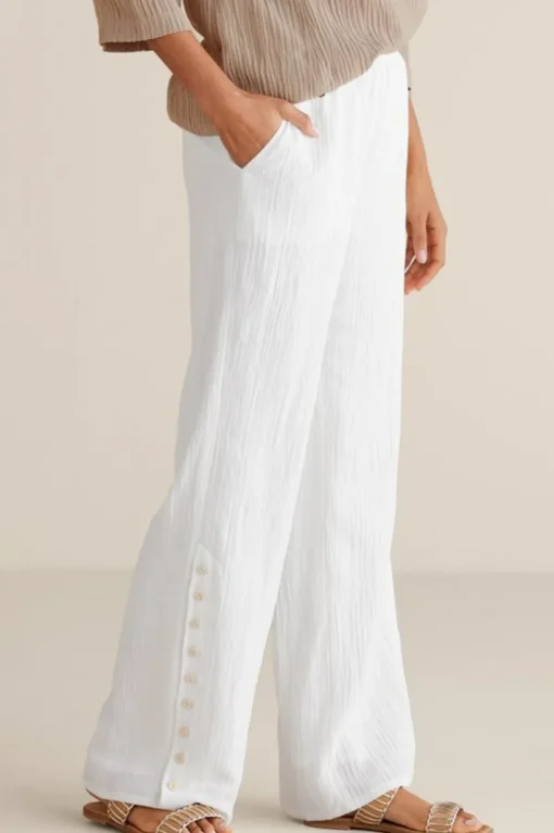 Oceo Gauze Wide-Leg Pants