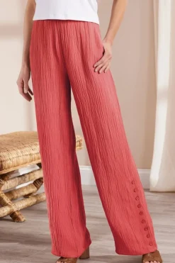 Oceo Gauze Wide-Leg Pants