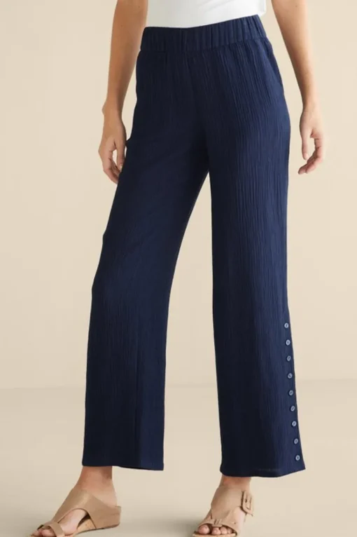 Oceo Gauze Wide-Leg Pants