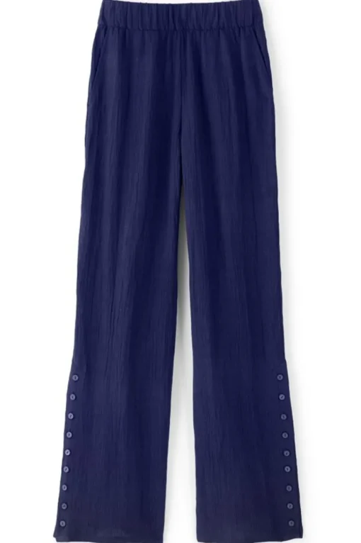 Oceo Gauze Wide-Leg Pants
