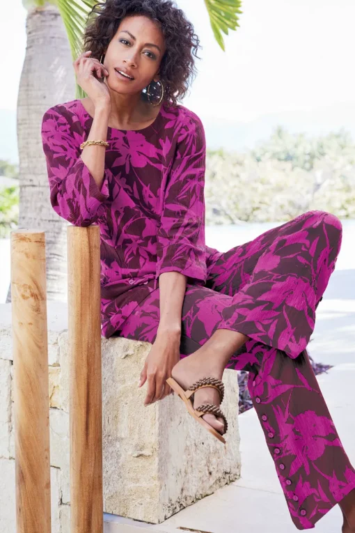 Oceo Gauze Wide-Leg Pants
