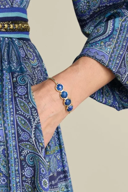 Odeta Lapis Stone Cuff