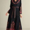 Onyx Embellished Maxi Dress