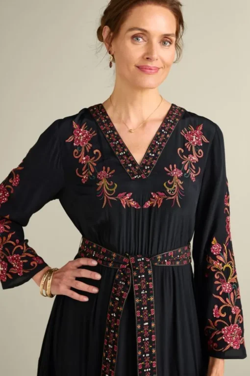 Onyx Embellished Maxi Dress