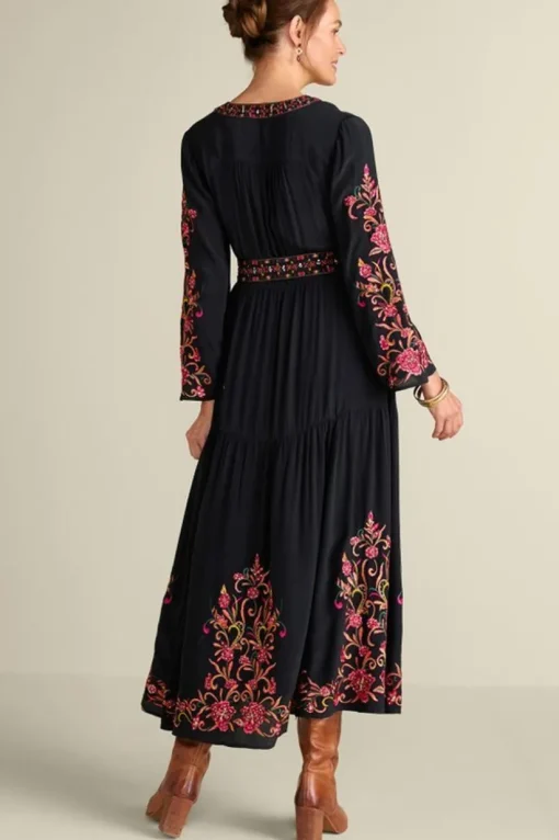 Onyx Embellished Maxi Dress