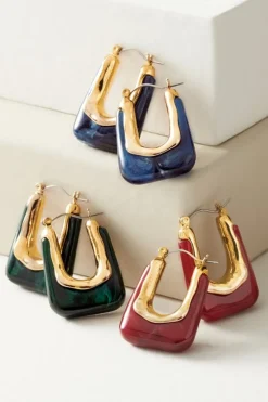 Parker Square Hoop Earrings