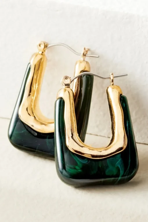 Parker Square Hoop Earrings