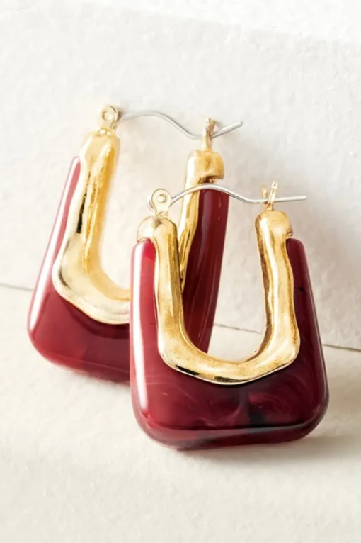 Parker Square Hoop Earrings