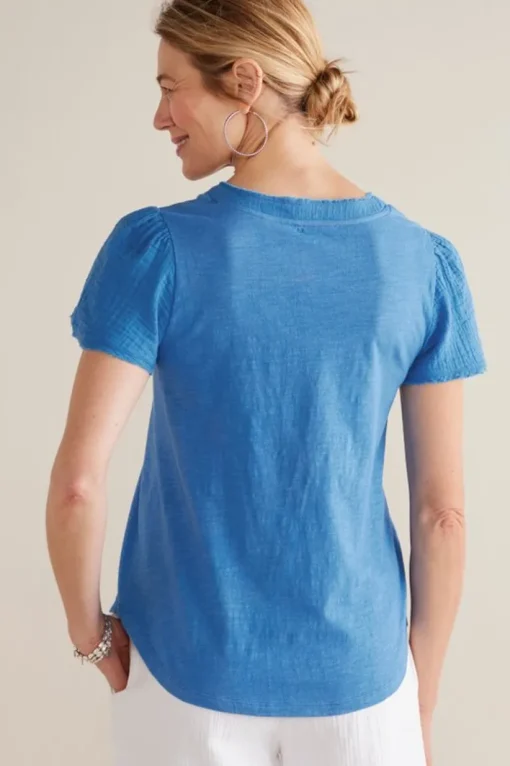 Philippa Gauze Sleeve Tee