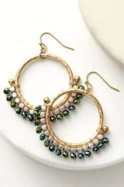 Phoebe Beads Hoop Earrings