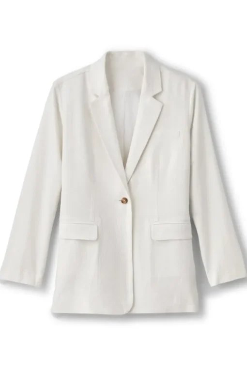 Portofino Linen Blend Boyfriend Blazer