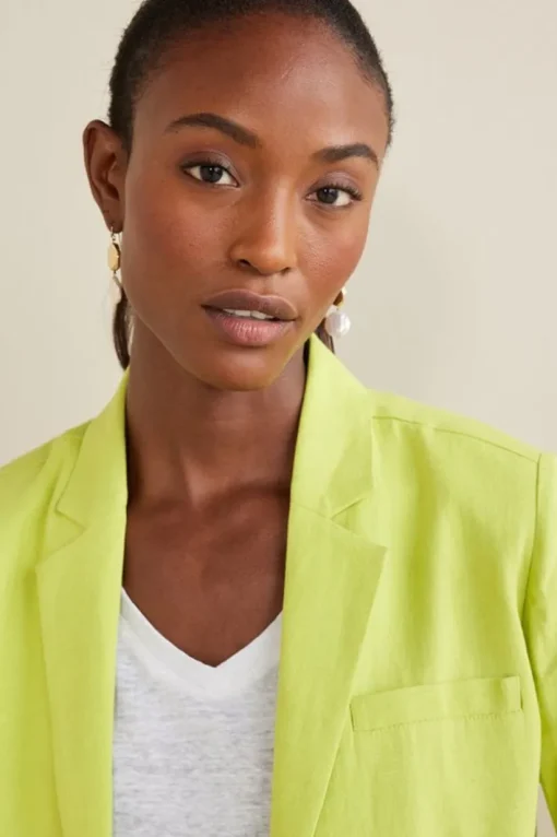 Portofino Linen Blend Boyfriend Blazer