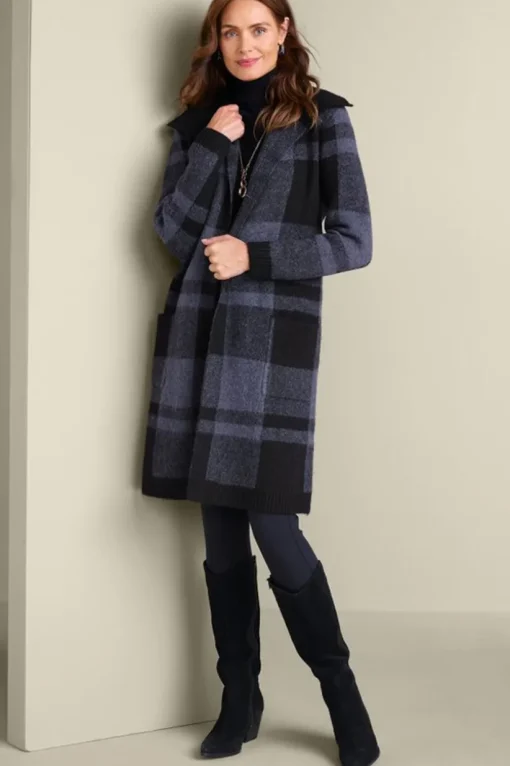 Posh Plaid Cardigan
