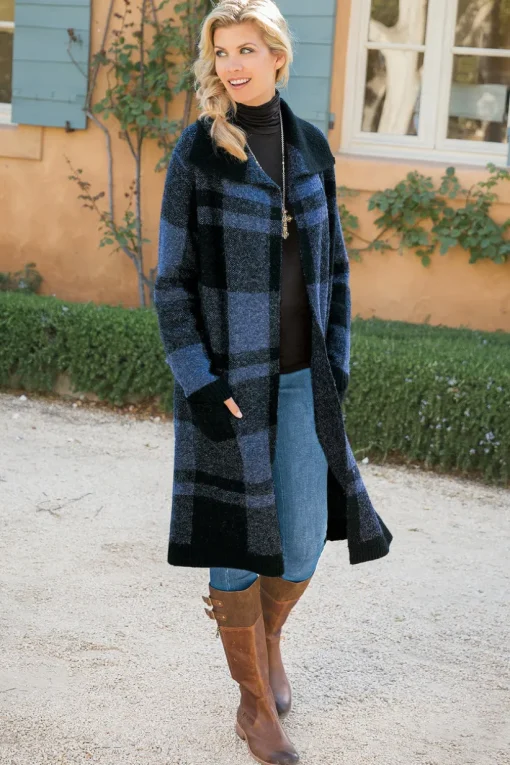 Posh Plaid Cardigan