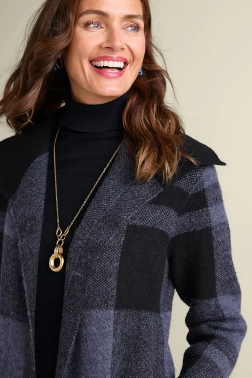 Posh Plaid Cardigan