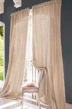 Raw Silk Woven Drapery Panel