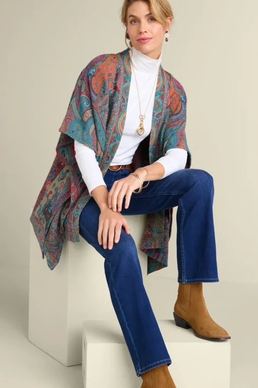 Rhea Woven Kimono Wrap