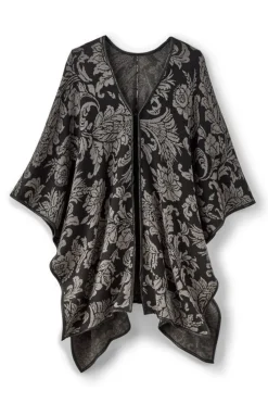 Rian Jacquard Ruana
