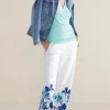 Ronna Linen Blend Wide Leg Pants
