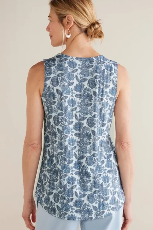 Roxie Printed Pointelle Tank