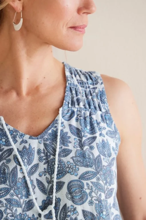 Roxie Printed Pointelle Tank