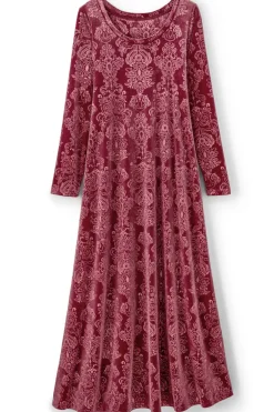 Santiago Embossed Velvet Dress
