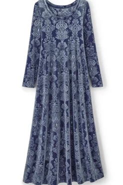 Santiago Embossed Velvet Dress
