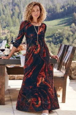 Santiago Stretch Velvet Dress
