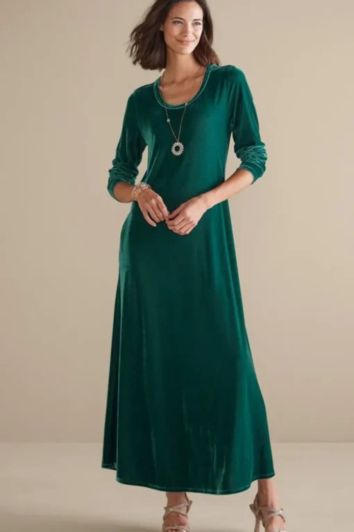 Santiago Stretch Velvet Dress