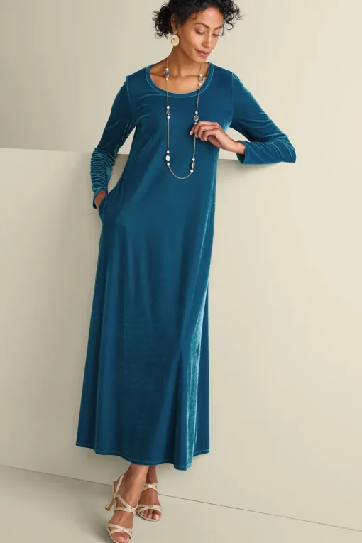 Santiago Stretch Velvet Dress