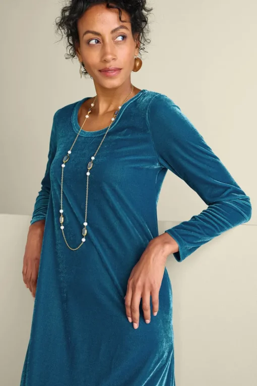 Santiago Stretch Velvet Dress