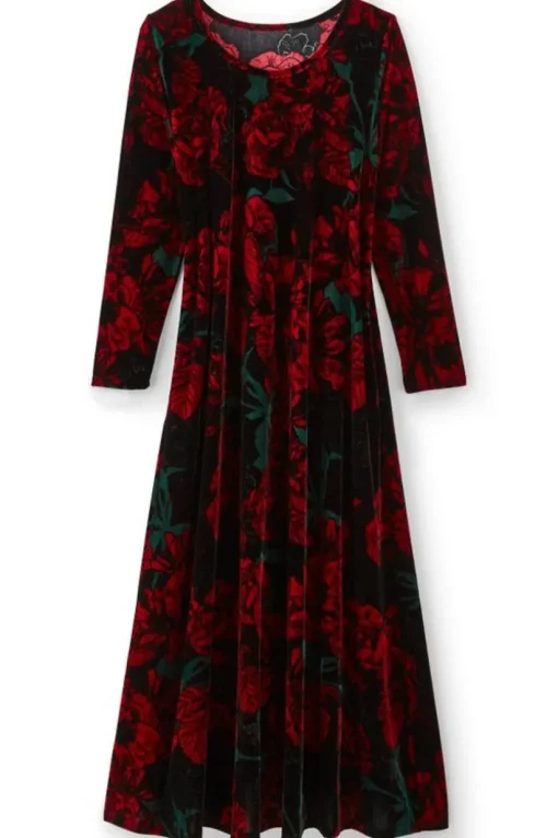 Santiago Stretch Velvet Dress