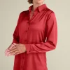 Satin Boyfriend Shirt