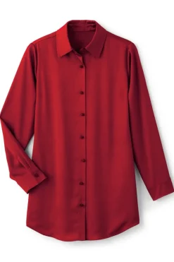 Satin Boyfriend Shirt