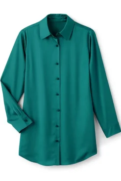 Satin Boyfriend Shirt