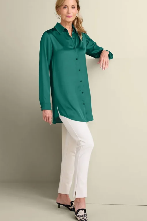 Satin Boyfriend Shirt