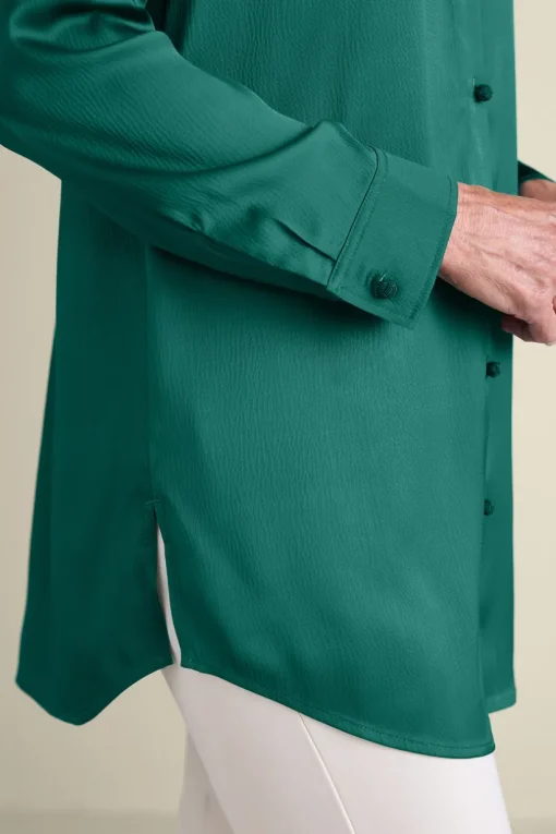 Satin Boyfriend Shirt