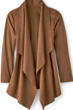 Shape Drape Faux Suede Jacket
