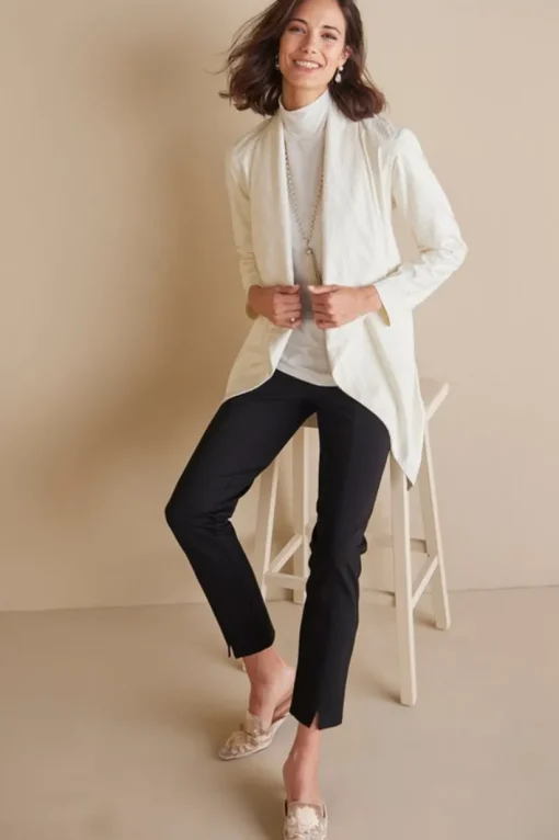 Shape Drape Faux Suede Jacket