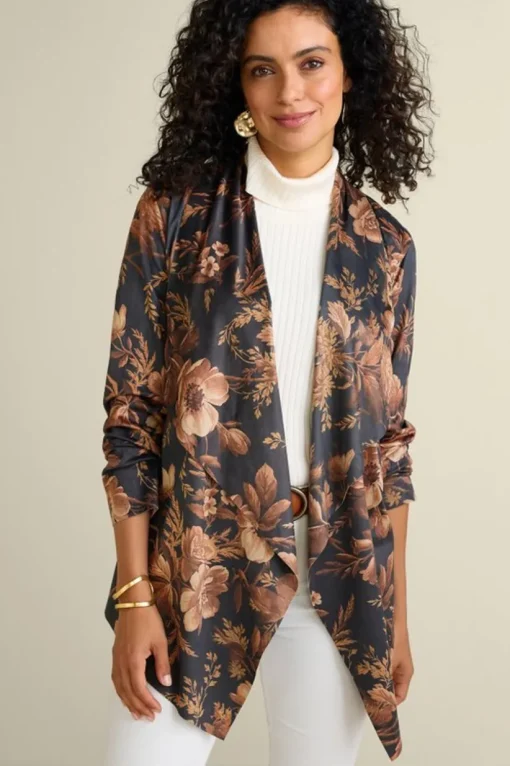 Shape Drape Faux Suede Jacket