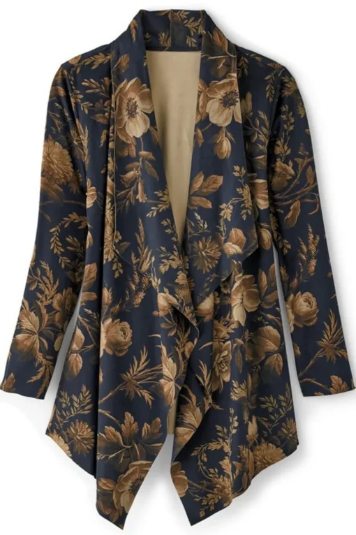 Shape Drape Faux Suede Jacket