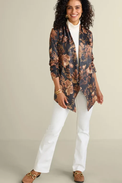 Shape Drape Faux Suede Jacket