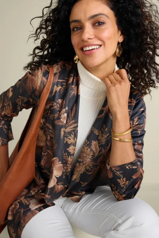 Shape Drape Faux Suede Jacket