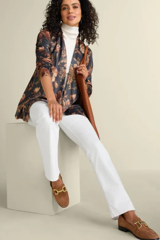 Shape Drape Faux Suede Jacket