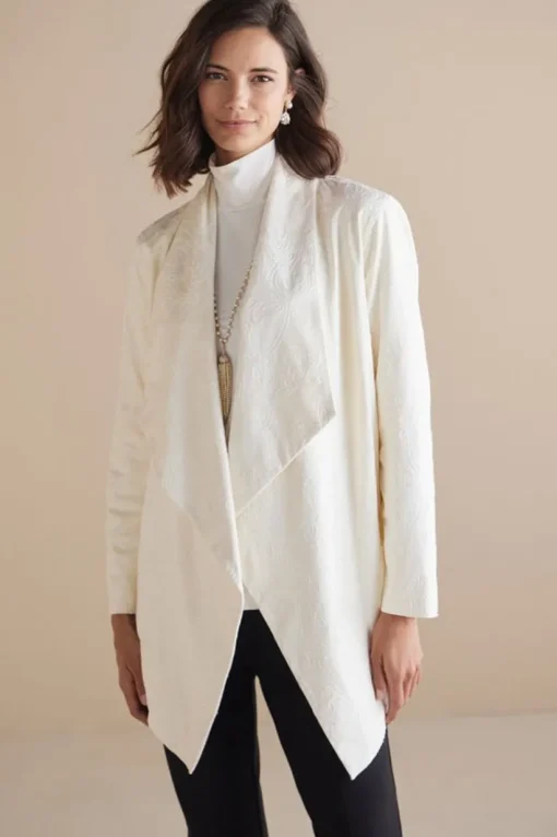 Shape Drape Faux Suede Jacket
