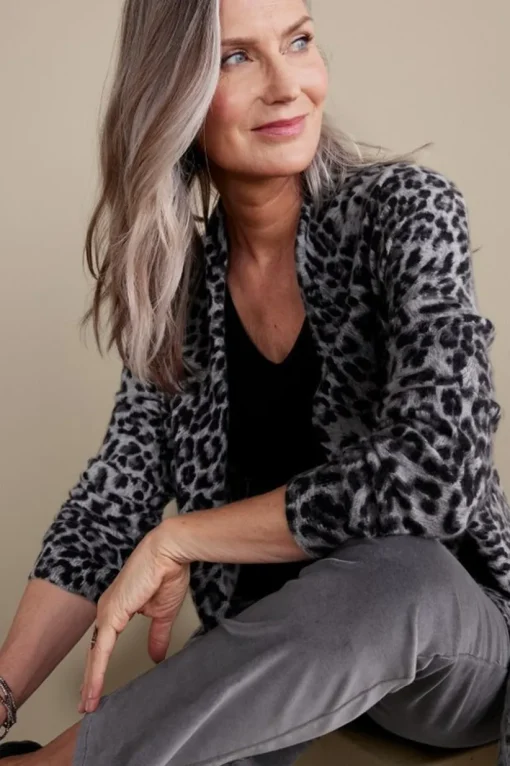 Sibyl Cashmere Printed Cardigan
