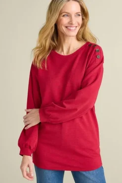 Siesta Soft Button Shoulder Tunic