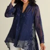 Silk Convertible Shirt & Cami
