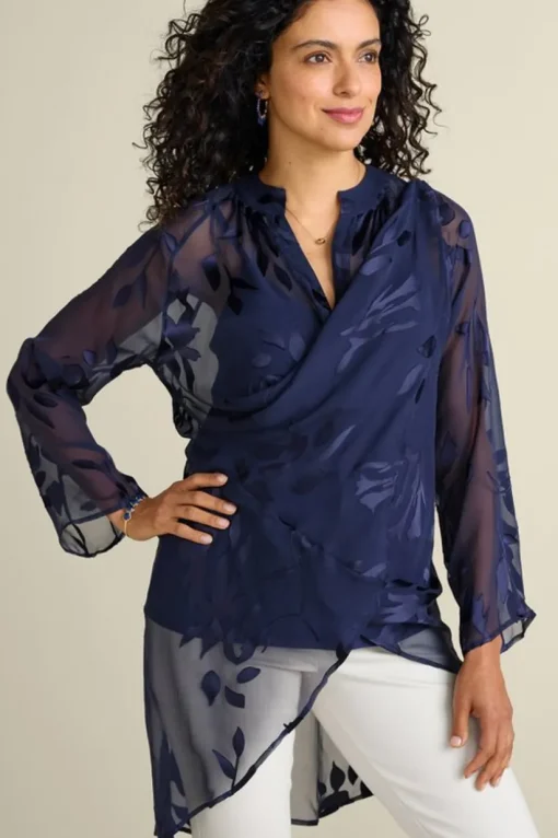 Silk Convertible Shirt & Cami
